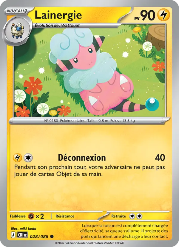 Carte Pokemon 028/086 Lainergie | LorenZone