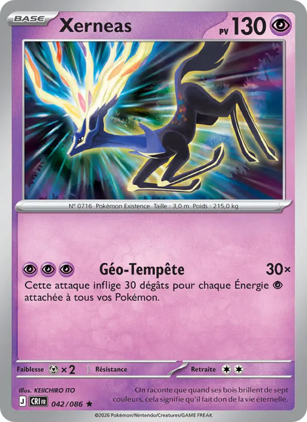 Carte Pokemon 042/086 Xerneas | LorenZone