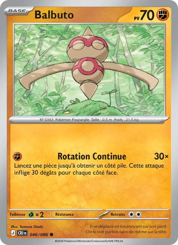 Carte Pokemon 046/086 Balbuto | LorenZone