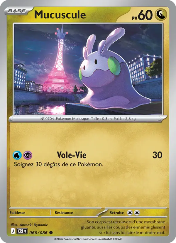 Carte Pokemon 066/086 Mucuscule | LorenZone