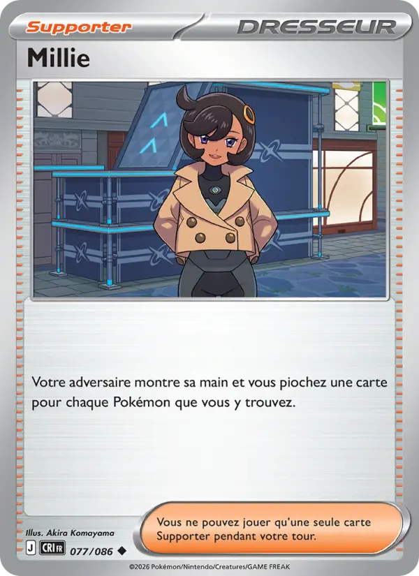 Carte Pokemon 077/086 Millie | LorenZone