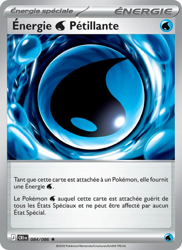 Carte Pokemon 084/086 Énergie Water Pétillante | LorenZone