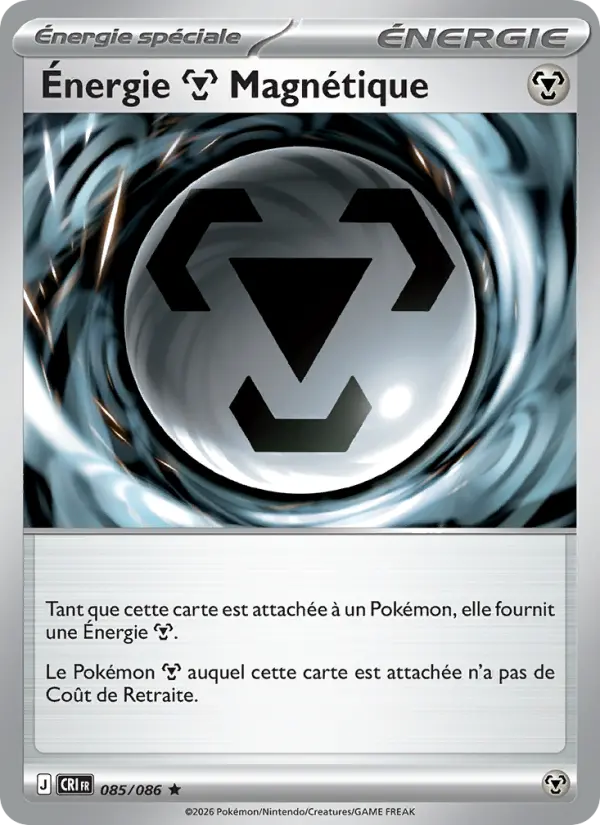 Carte Pokemon 085/086 Énergie Metal Magnétique | LorenZone