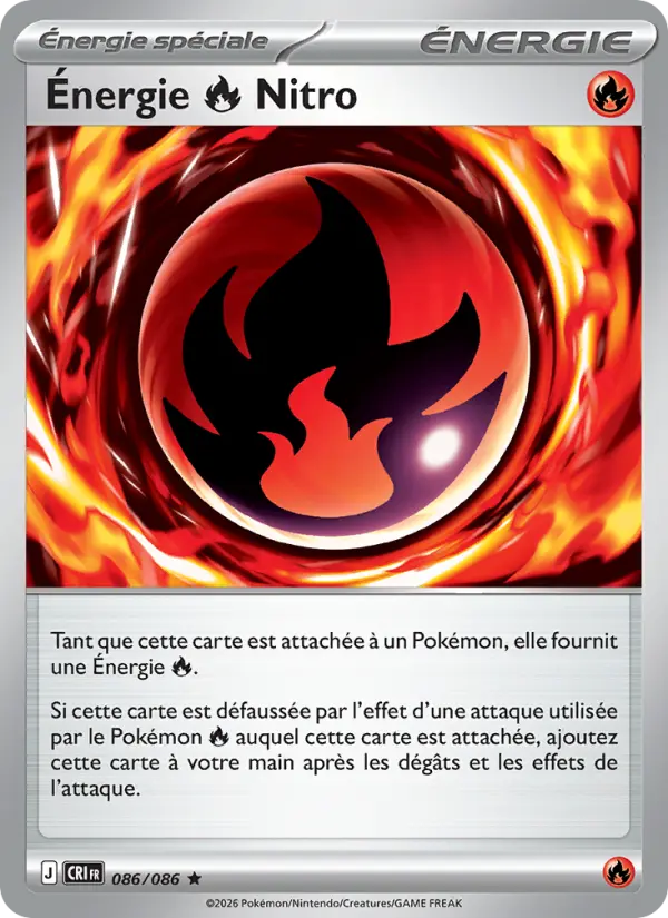 Carte Pokemon 086/086 Énergie Fire Nitro | LorenZone