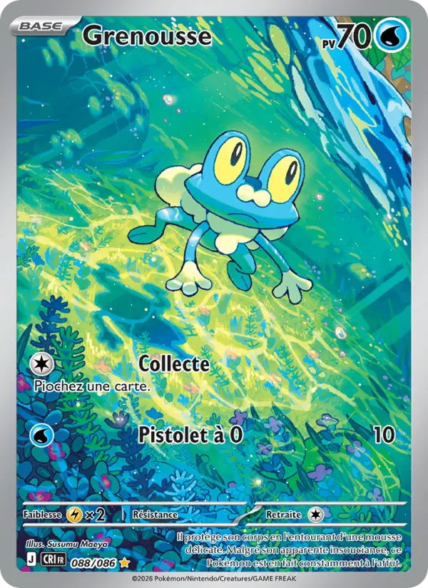Carte Pokemon 088/086 Grenousse | LorenZone