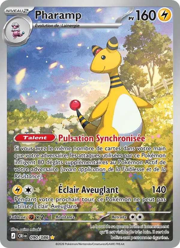 Carte Pokemon 090/086 Pharamp | LorenZone