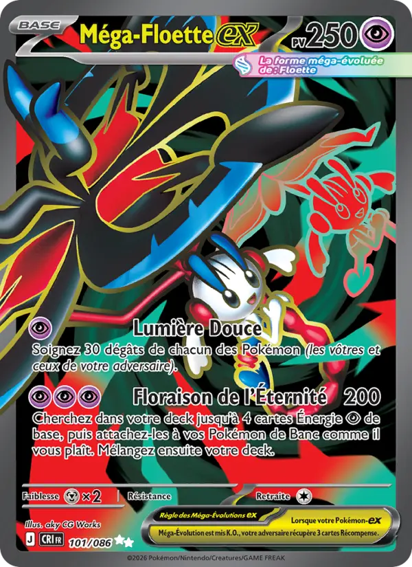 Carte Pokemon 101/086 Méga-Floette-ex | LorenZone