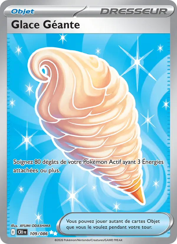 Carte Pokemon 109/086 Glace Géante | LorenZone
