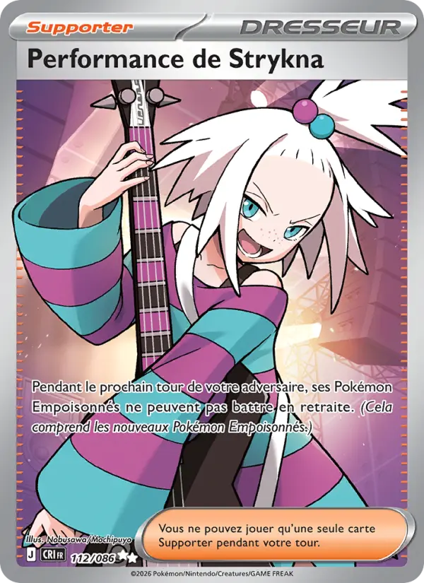Carte Pokemon 112/086 Performance de Strykna | LorenZone