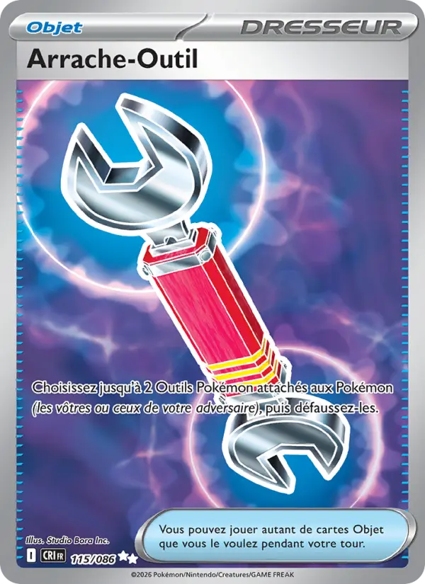 Carte Pokemon 115/086 Arrache-Outil | LorenZone