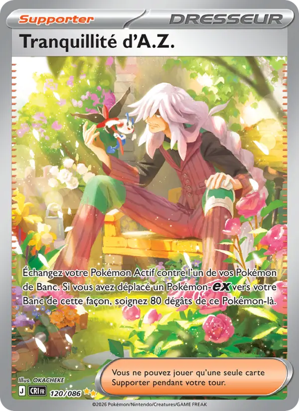 Carte Pokemon 120/086 Tranquillité d'A.Z. | LorenZone