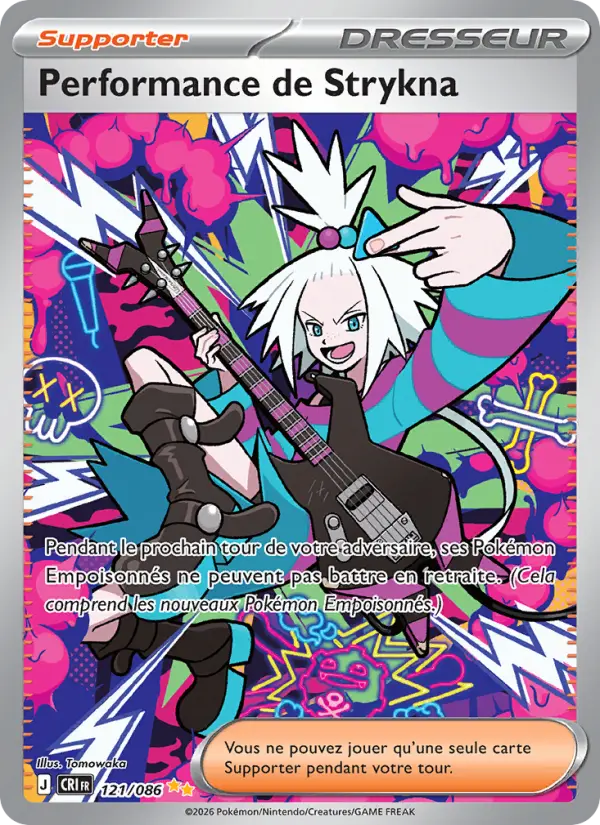 Carte Pokemon 121/086 Performance de Strykna | LorenZone