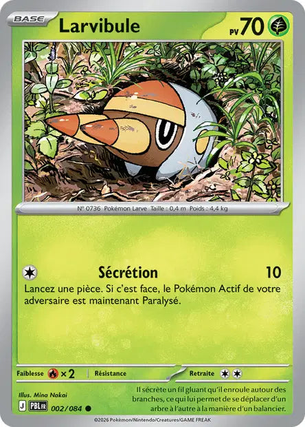Carte Pokemon 002/084 Larvibule | LorenZone