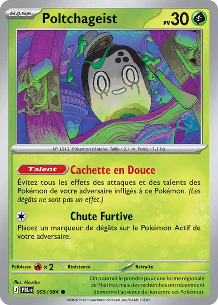 Carte Pokemon 005/084 Poltchageist | LorenZone