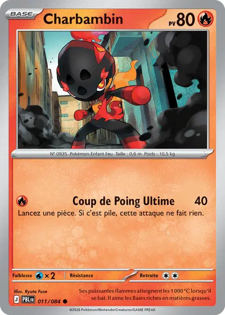 Carte Pokemon 011/084 Charbambin | LorenZone
