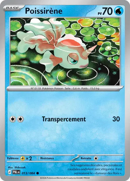 Carte Pokemon 013/084 Poissirène | LorenZone