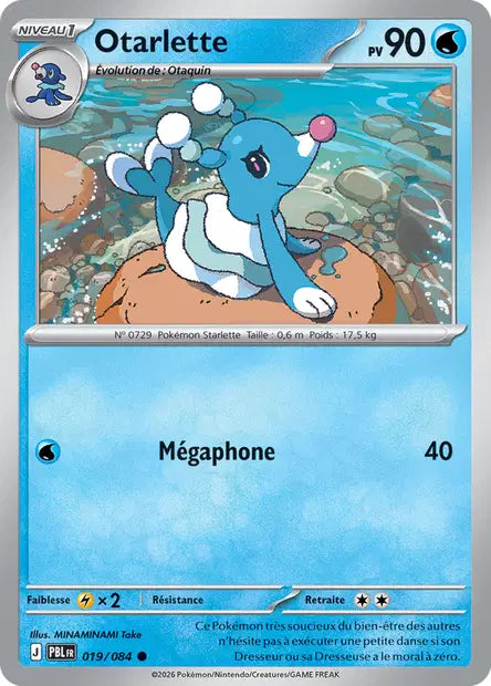 Carte Pokemon 019/084 Otarlette | LorenZone