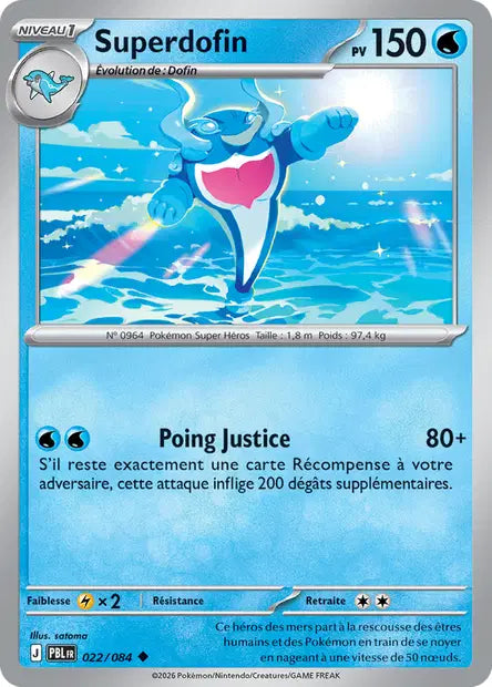 Carte Pokemon 022/084 Superdofin | LorenZone