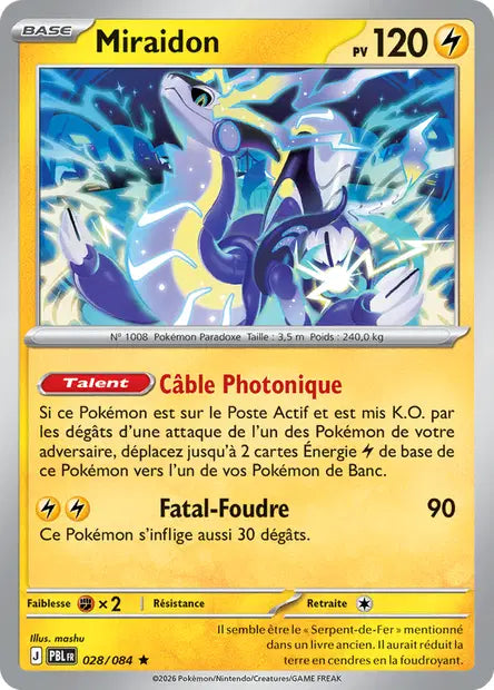 Carte Pokemon 028/084 Miraidon | LorenZone