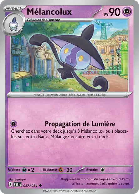 Carte Pokemon 037/084 Mélancolux | LorenZone
