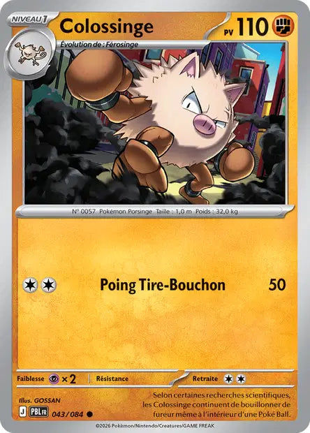 Carte Pokemon 043/084 Colossinge | LorenZone