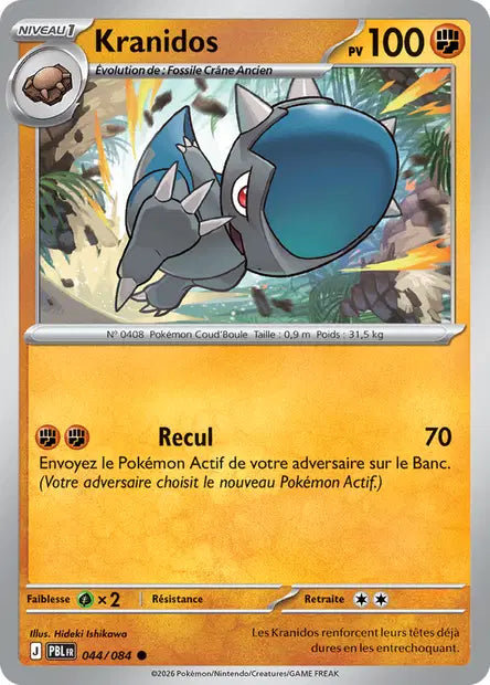 Carte Pokemon 044/084 Kranidos | LorenZone