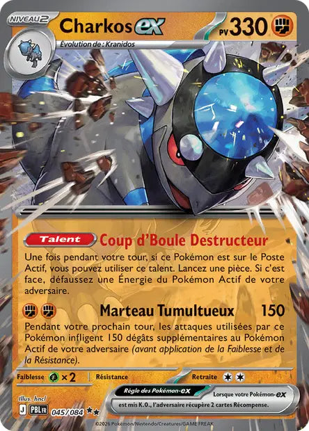 Carte Pokemon 045/084 Charkos-ex | LorenZone