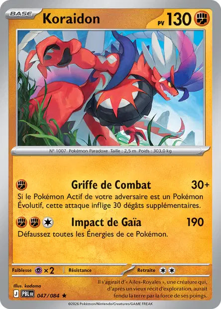 Carte Pokemon 047/084 Koraidon | LorenZone