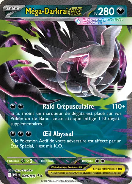 Carte Pokemon 048/084 Méga-Darkrai-ex | LorenZone