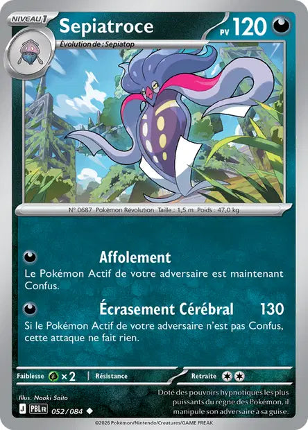 Carte Pokemon 052/084 Sepiatroce | LorenZone