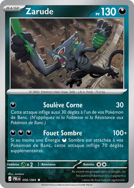 Carte Pokemon 056/084 Zarude | LorenZone