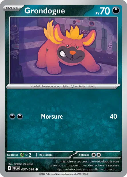 Carte Pokemon 057/084 Grondogue | LorenZone