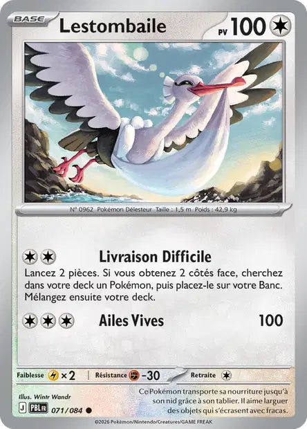 Carte Pokemon 071/084 Lestombaile | LorenZone