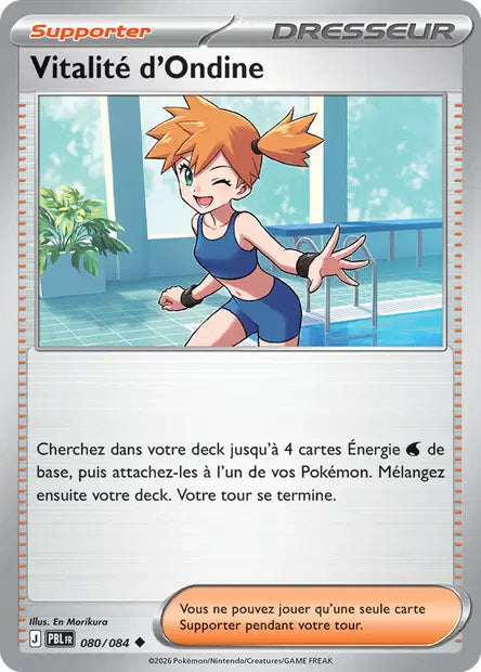 Carte Pokemon 080/084 Vitalité d'Ondine | LorenZone