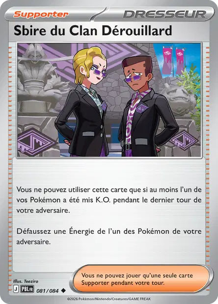 Carte Pokemon 081/084 Sbire du Clan Dérouillard | LorenZone