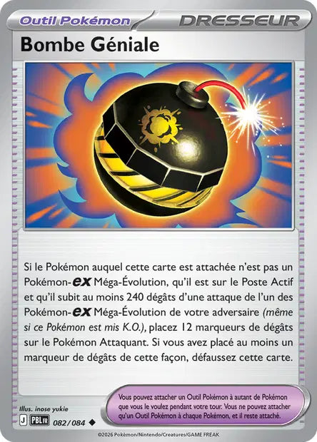 Carte Pokemon 082/084 Bombe Géniale | LorenZone