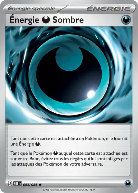 Carte Pokemon 083/084 Énergie Obscur Sombre | LorenZone