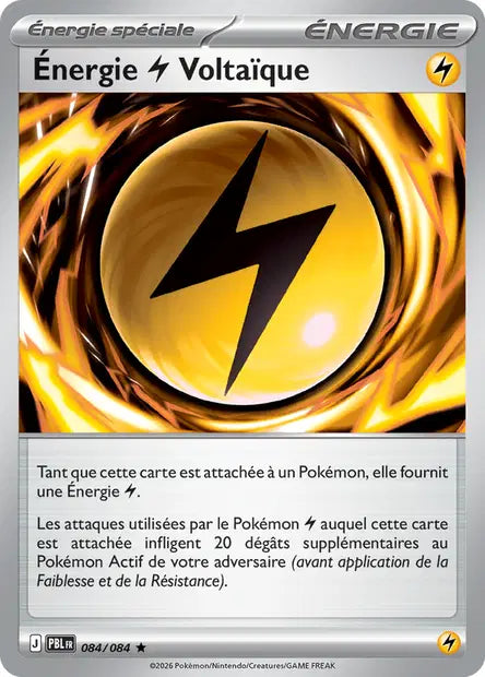 Carte Pokemon 084/084 Énergie Électrique Voltaïque | LorenZone