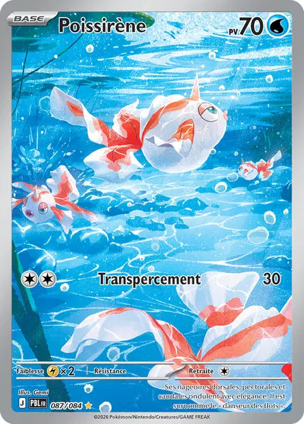 Carte Pokemon 087/084 Poissirène Illustration Rare | LorenZone