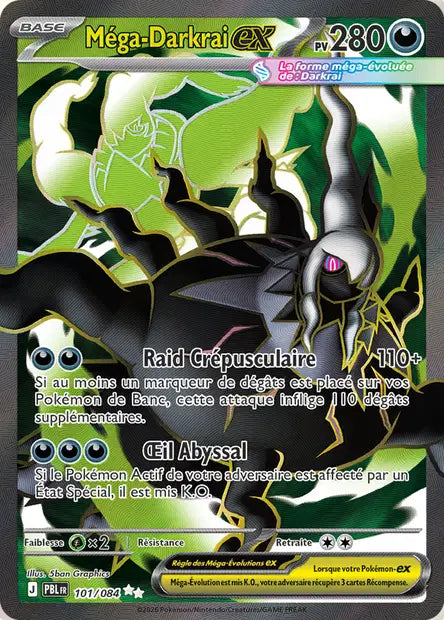 Carte Pokemon 101/084 Méga-Darkrai-ex Ultra Rare | LorenZone
