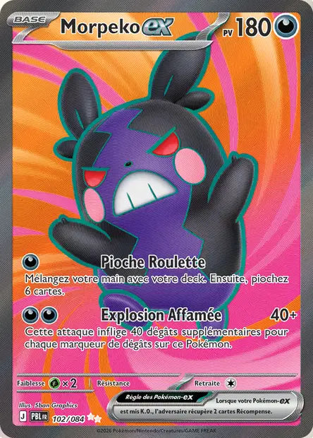 Carte Pokemon 102/084 Morpeko-ex Ultra Rare | LorenZone