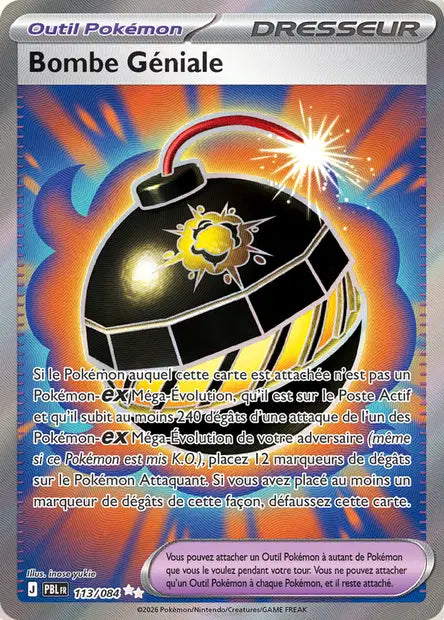 Carte Pokemon 113/084 Bombe Géniale Ultra Rare | LorenZone