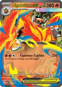 Carte Pokemon MEP035 Méga-Roitiflam ex | LorenZone