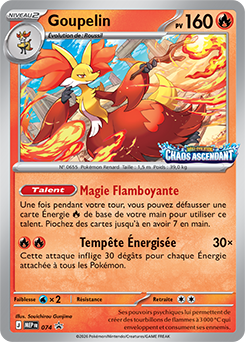 Carte Pokemon MEP074 Goupelin Holo | LorenZone