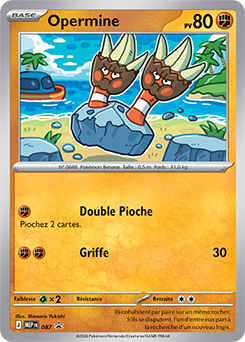 Carte Pokemon MEP087 Opermine Holo | LorenZone