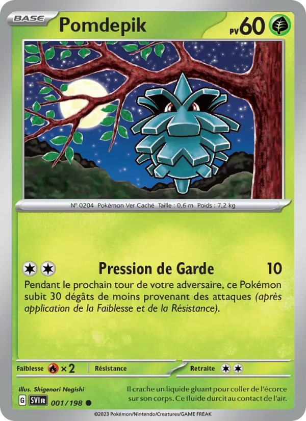 Carte Pokemon 001/198 Pomdepik | LorenZone