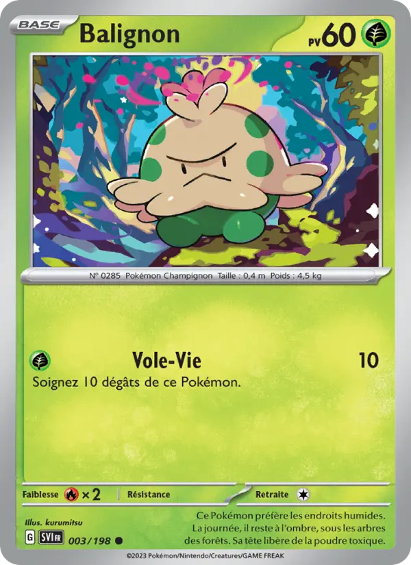 Carte Pokemon 003/198 Balignon | LorenZone