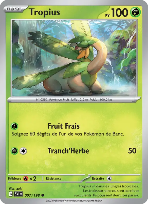 Carte Pokemon 007/198 Tropius | LorenZone