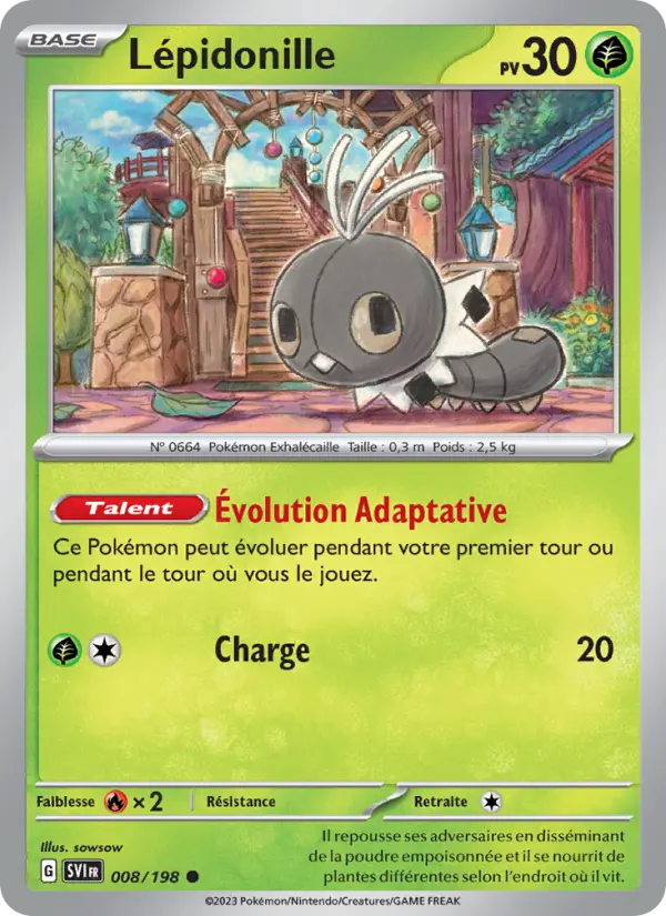 Carte Pokemon 008/198 Lépidonille | LorenZone