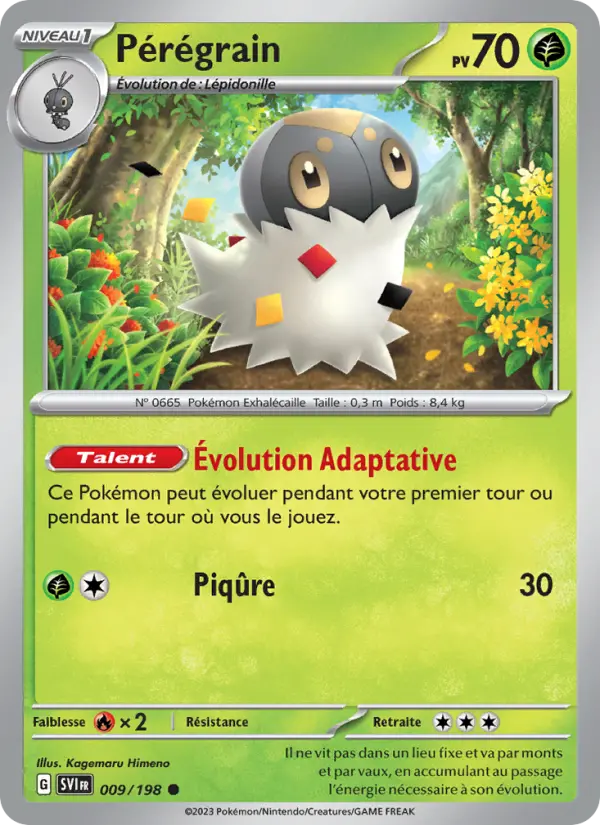 Carte Pokemon 009/198 Pérégrain | LorenZone